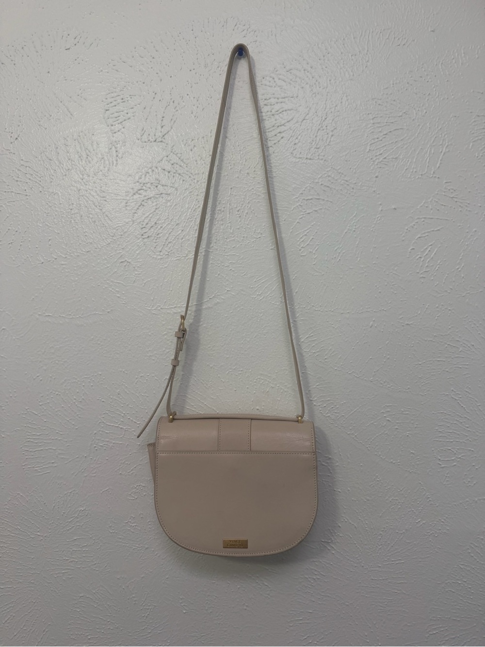 Vince Camuto Genuine Leather Beige Shoulder Bag - Picture 3 of 9